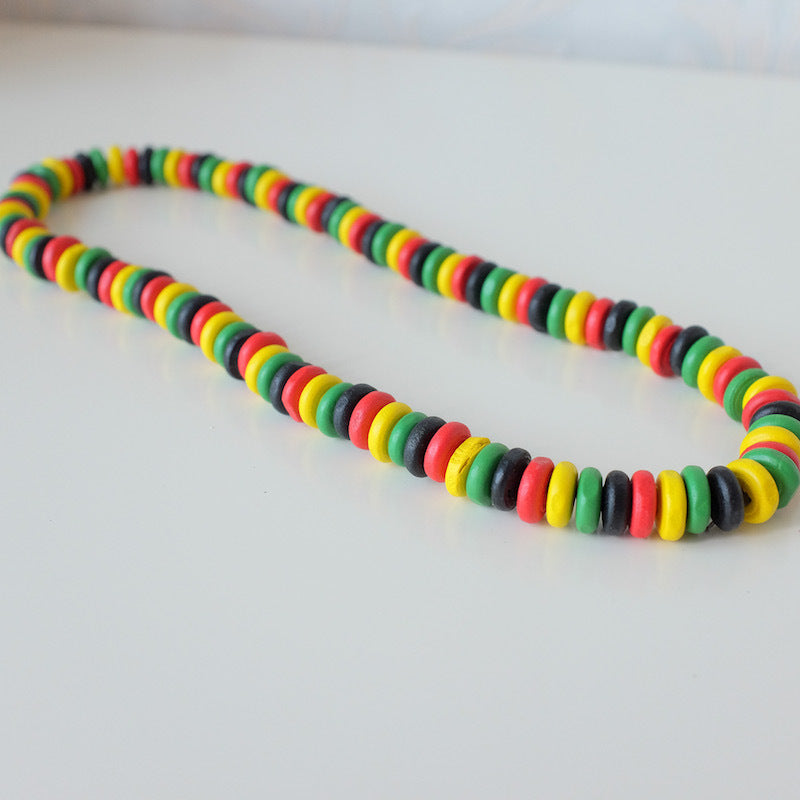 Perles en bois de reggae Jamaïcain