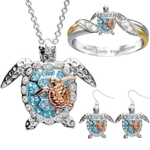Ensemble sous forme d'une tortue de plage