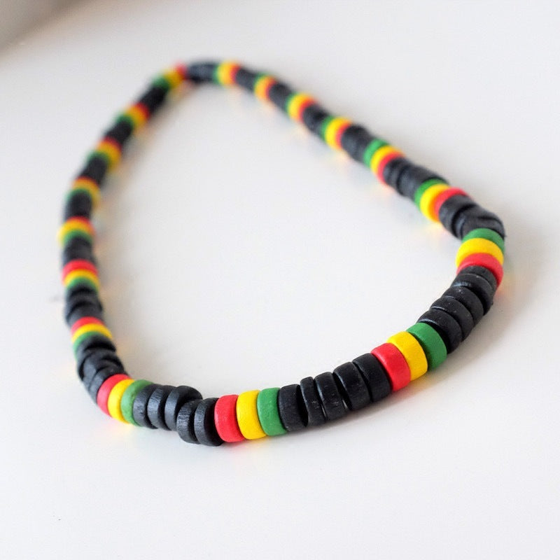 Perles en bois de reggae Jamaïcain