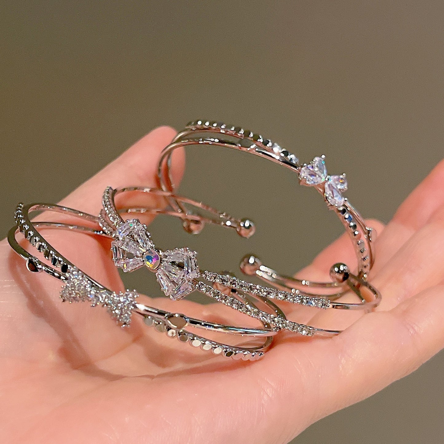 Clara - Bracelet à nœud de niche en argent