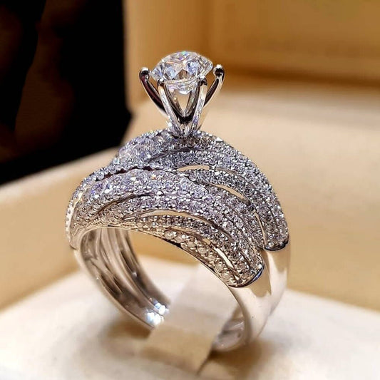 Bague de fiançailles en diamant