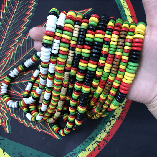 Perles en bois de reggae Jamaïcain